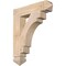 Ekena Millwork Merced Arts & Crafts Smooth Bracket, Douglas Fir, 3 1/2"W x 18"D x 22"H BKT04X18X22MRC03SDF - alternate 1